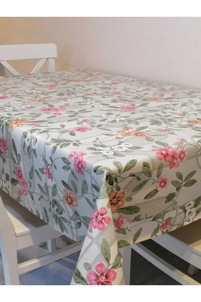 Elyaflı Pvc Muşamba - Desenli Silinebilir Masa Örtüsü - Resim 2