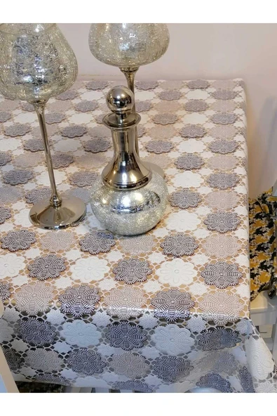 İTHAL PVC MUŞAMBA - DESENLİ SİLİNEBİLİR MASA ÖRTÜSÜ - Resim 4