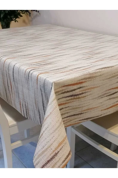 ELYAFLI PVC MUŞAMBA - DESENLİ SİLİNEBİLİR MASA ÖRTÜSÜ - Resim 2