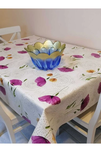 Elyaflı Pvc Muşamba - Desenli Silinebilir Masa Örtüsü ürün görseli