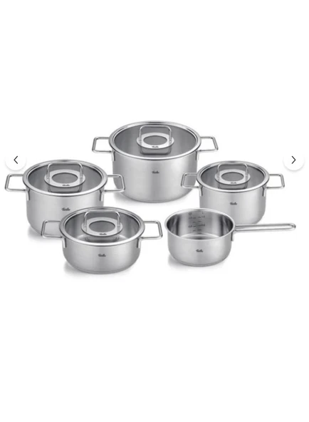 Fıssler 8prç Pure Collectıon Çelik Tencere Seti Cam ürün görseli