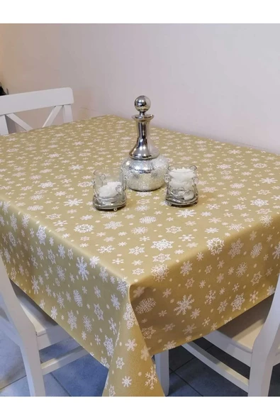 Elyaflı Pvc Muşamba - Desenli Silinebilir Masa Örtüsü - Resim 2