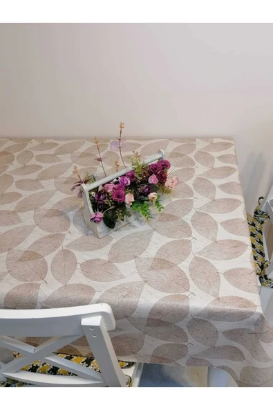 ELYAFLI PVC MUŞAMBA - DESENLİ SİLİNEBİLİR MASA ÖRTÜSÜ - Resim 4