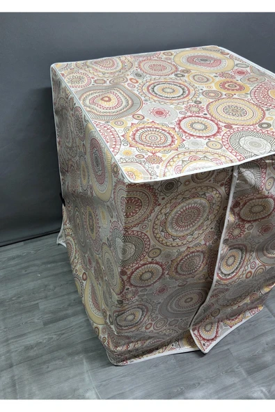 PVC Kumaş Doku Kurutma & Çamaşır Makinesi Örtüsü – Suya Dayanıklı, Kolay Temizlenir - Resim 4