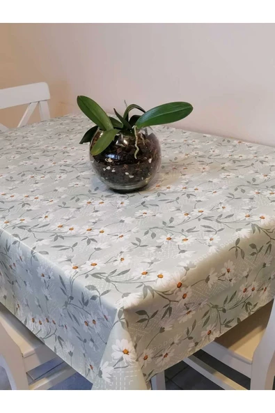 Elyaflı Pvc Muşamba - Desenli Silinebilir Masa Örtüsü - Resim 3