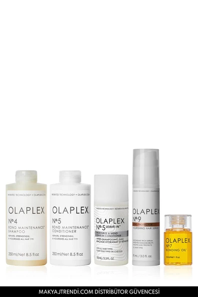 Olaplex Anti-Split End Complete Kit - Bağ Güçlendiren & Saçlardaki Kırıkları Onaran Bakım Seti ürün görseli 1