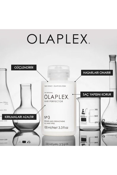 Olaplex Bond Maintenance System - Saç Kusursuzlaştırıcı & Bağ Güçlendirici Üçlü Bakım Seti - Resim 3