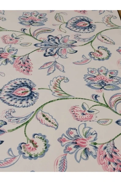 Elyaflı Pvc Muşamba - Desenli Silinebilir Masa Örtüsü - Resim 6