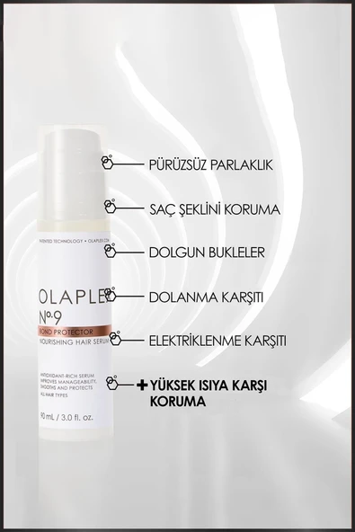 Olaplex Anti - Frizz Trio - Elektriklenme Karşıtı Nemlendirici & Bağ Güçlendirici Üçlü Set - Resim 2