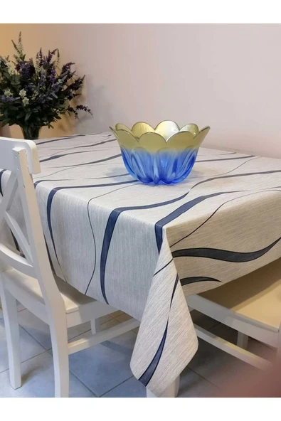 ELYAFLI PVC MUŞAMBA - DESENLİ SİLİNEBİLİR MASA ÖRTÜSÜ ürün görseli