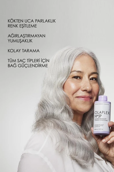Olaplex No. 5p Blonde Enhancer Toning Conditioner - Renk Koruyucu & Bağ Güçlendirici Mor Saç Bakım Kremi - Resim 5