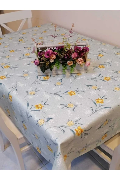 Elyaflı Pvc Muşamba - Desenli Silinebilir Masa Örtüsü - Resim 3