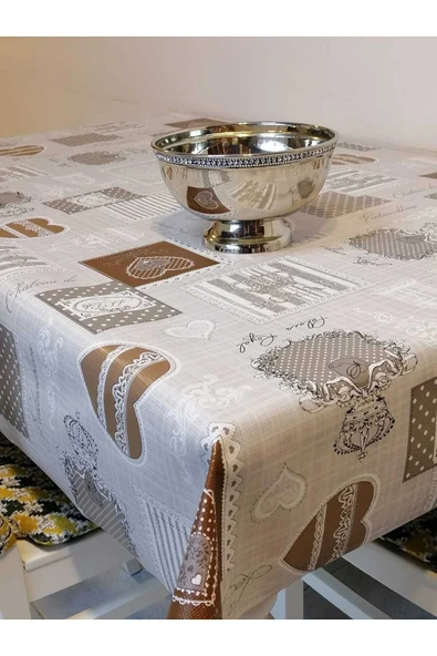 KAYDIRMAZ TABANLI PVC MUŞAMBA - DESENLİ SİLİNEBİLİR MASA ÖRTÜSÜ ürün görseli