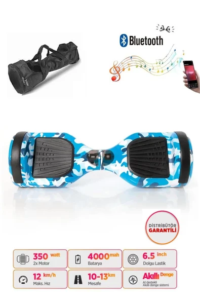 Elektrikli Kaykay Scooter Akıllı Denge Hoverboard + HoverKart + Çanta FULL LEDLİ EXTREM PAKET D03 - Resim 2