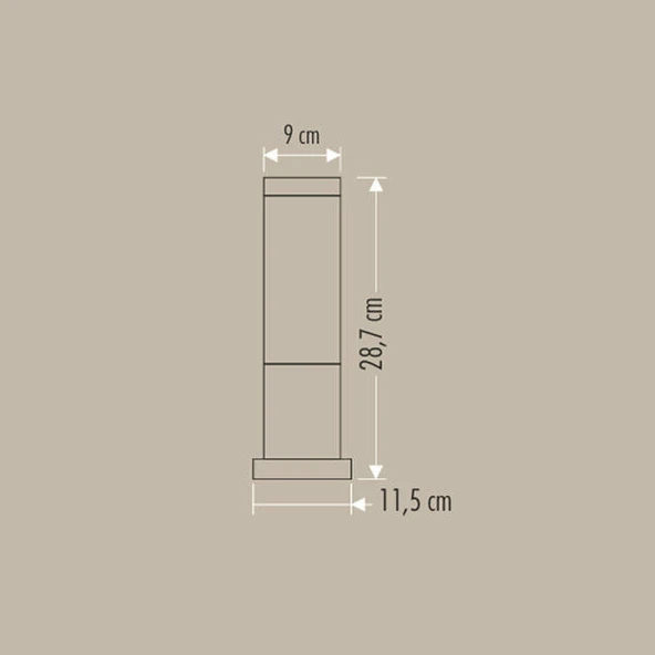 CT-7012 ROMA BAHÇE ARMATÜRÜ(32,5CM E27 AMPULSUZ) CATA - Resim 2