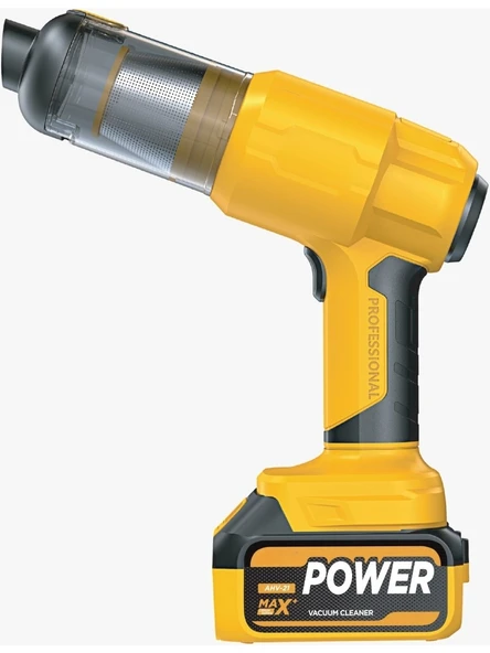 AUHMA 25000MAH Çift Bataryalı 20000PA Ultra Çekim Güçlü Çantalı Yedek Filtreli Araç Temizleme Süpürgesi - Resim 6