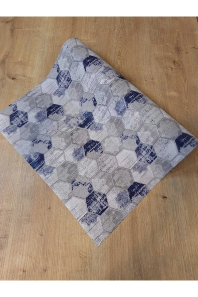 Mavi Gri Raf Ve Dolop Içi Örtüsü -  Kaymaz Raf Örtüsü 50cm X 500 Cm ürün görseli