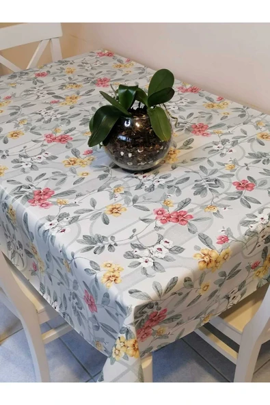 Elyaflı Pvc Muşamba - Desenli Silinebilir Masa Örtüsü - Resim 5