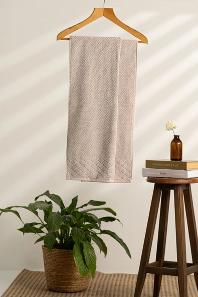 Alana Extra Yumuşak Pamuk Pirinç Örgü Vücut Havlusu ürün görseli 1