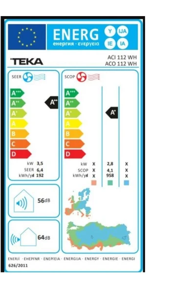 Teka ACI 112 WH / ACO 112 WH KLİMA - Resim 3