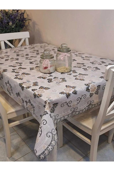 Ithal Pvc Muşamba - Desenli Silinebilir Masa Örtüsü - Resim 2