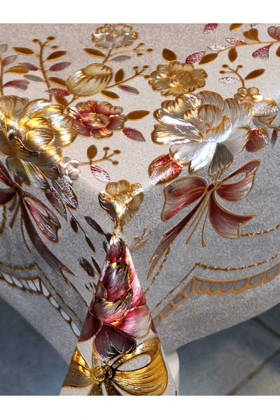 120 x 150  Hazır Metalik Pano Muşamba Pvc Masa Örtüsü - Resim 6