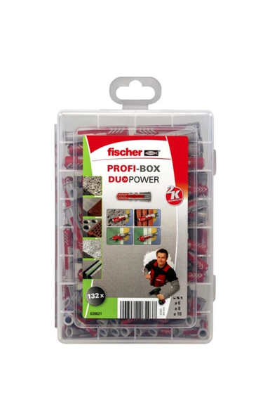 Fischer Profi-box Duopower Dübel Seti 132 Parça (538621) - Resim 3