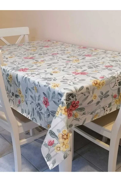 Elyaflı Pvc Muşamba - Desenli Silinebilir Masa Örtüsü - Resim 2