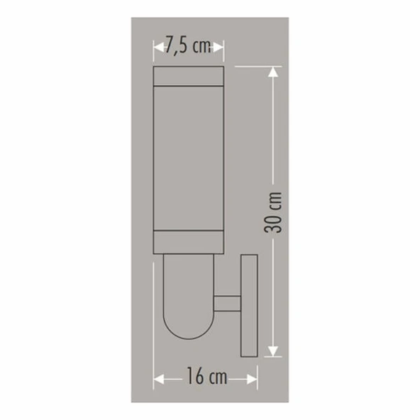 Cata CT-7011 Roma Bahçe Armatürü - Resim 2