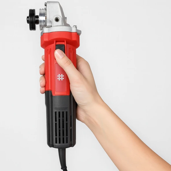 Avuç Taşlama 115 mm Elektrikli 750W Kömürlü M14 Mil Uyumlu 115 mm Disk Çaplı Spiral Makinesi - Resim 2