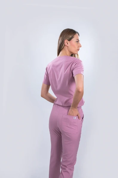 Monotıp Soft Likralı Pantolon Forma unısex gül Kurusu Sadece Pantolon - Resim 2