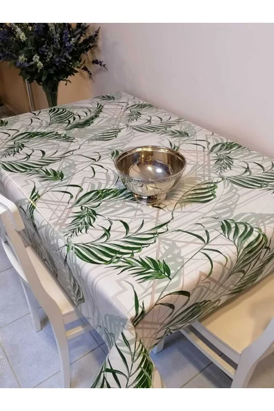 ELYAFLI PVC MUŞAMBA - DESENLİ SİLİNEBİLİR MASA ÖRTÜSÜ - Resim 5