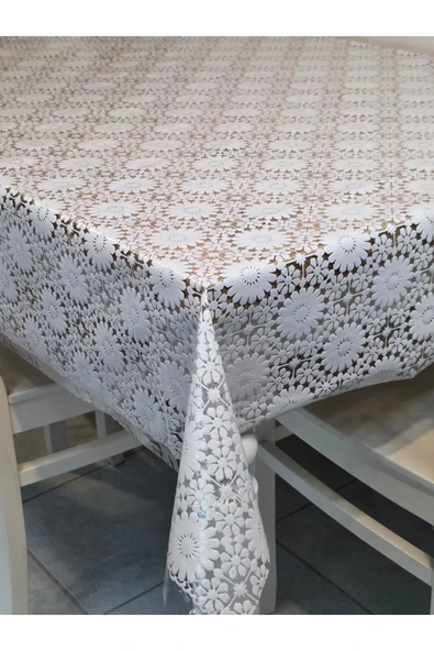 Ithal Pvc Muşamba - Desenli Silinebilir Masa Örtüsü - Resim 2