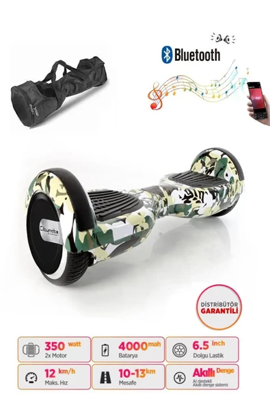Elektrikli Kaykay Scooter Akıllı Denge Hoverboard + HoverKart + Çanta FULL LEDLİ EXTREM PAKET D07 - Resim 3
