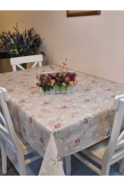 Elyaflı Pvc Muşamba - Desenli Silinebilir Masa Örtüsü - Resim 5