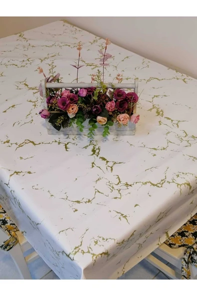 ELYAFLI PVC MUŞAMBA - DESENLİ SİLİNEBİLİR MASA ÖRTÜSÜ ürün görseli