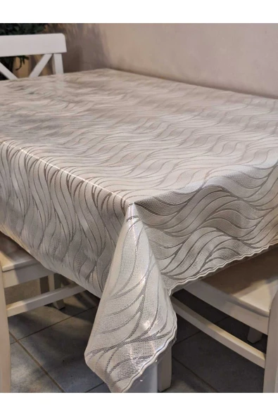 Ithal Pvc Muşamba - Desenli Silinebilir Masa Örtüsü - Resim 5