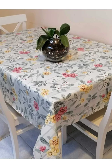 Elyaflı Pvc Muşamba - Desenli Silinebilir Masa Örtüsü ürün görseli
