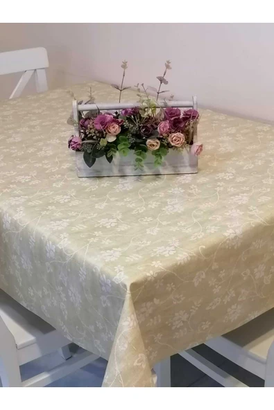 Elyaflı Pvc Muşamba - Desenli Silinebilir Masa Örtüsü - Resim 5