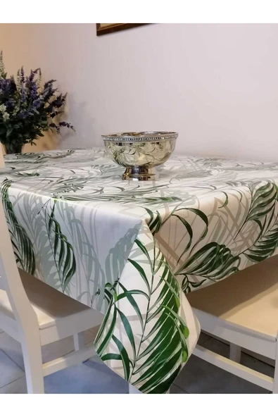 ELYAFLI PVC MUŞAMBA - DESENLİ SİLİNEBİLİR MASA ÖRTÜSÜ - Resim 4