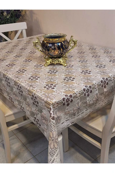 Ithal Pvc Muşamba - Desenli Silinebilir Masa Örtüsü - Resim 3