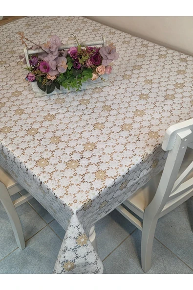 Ithal Pvc Muşamba - Desenli Silinebilir Masa Örtüsü - Resim 2