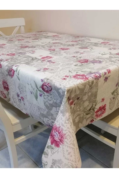 Elyaflı Pvc Muşamba - Desenli Silinebilir Masa Örtüsü - Resim 5