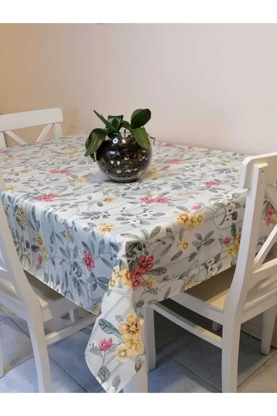 Elyaflı Pvc Muşamba - Desenli Silinebilir Masa Örtüsü - Resim 3