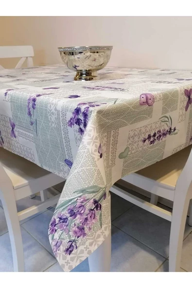 Elyaflı Pvc Muşamba - Desenli Silinebilir Masa Örtüsü - Resim 4