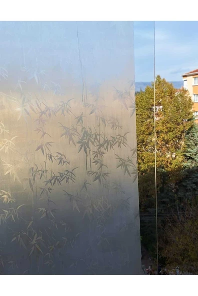 Dekoratif Şeffaf Cam Folyosu | Kendinden Yapışkanlı – Buzlu Cam Görünüm ürün görseli