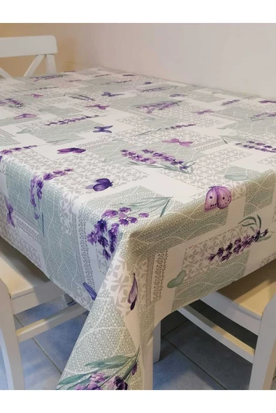 Elyaflı Pvc Muşamba - Desenli Silinebilir Masa Örtüsü - Resim 2