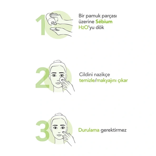 Bioderma Sebium H2O Yüz ve Makyaj Temizleme Suyu 2 x 500 ml - Resim 3