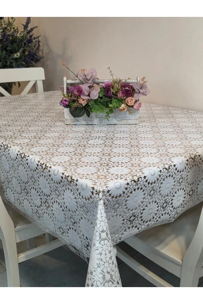 Ithal Pvc Muşamba - Desenli Silinebilir Masa Örtüsü - Resim 5