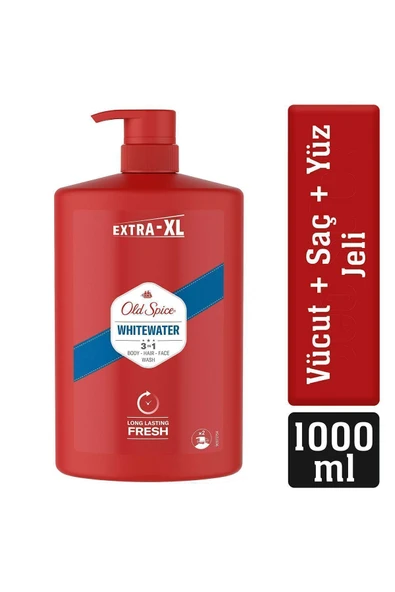 Old Spice Whitewater Erkekler İçin Duş Jeli ve Şampuan 1000 ml Ekstra-XL - Resim 9